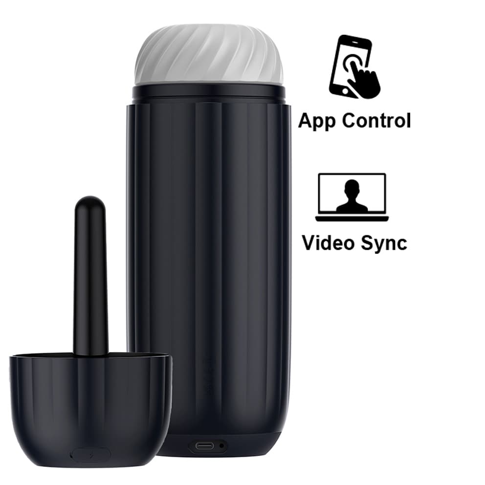 SVAKOM - Sam Neo 2 Pro 可加熱吸啜&震動式智能電動飛機杯- 深藍色