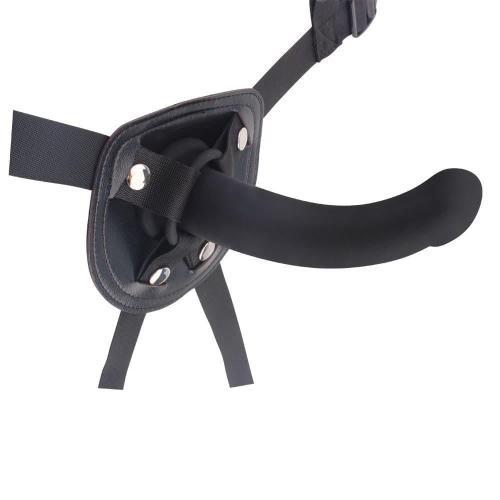 Chisa - 初學者穿戴式束帶連仿真陽具 - 黑色