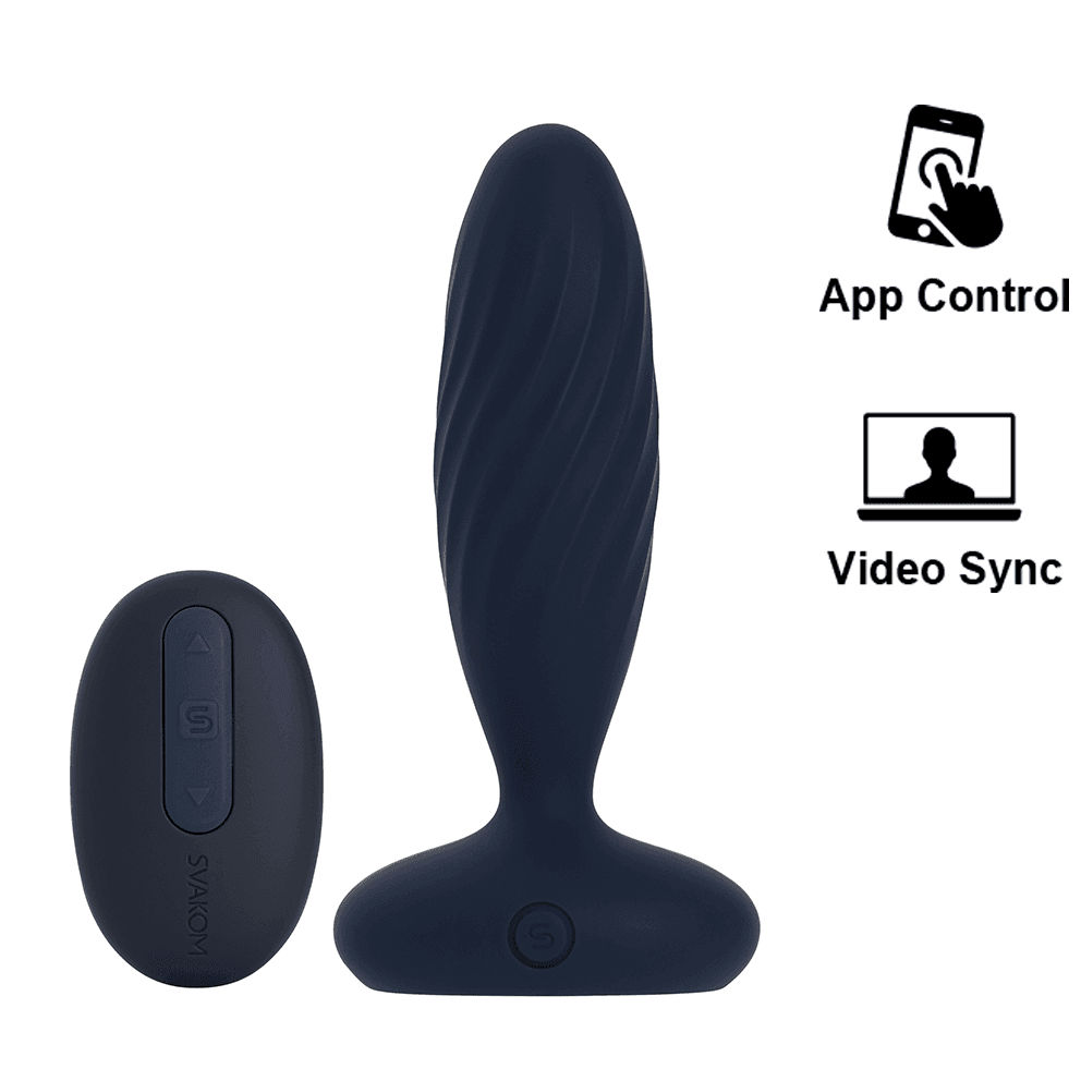 SVAKOM - Jordan 抽插震動型智能後庭按摩器 - 深藍色