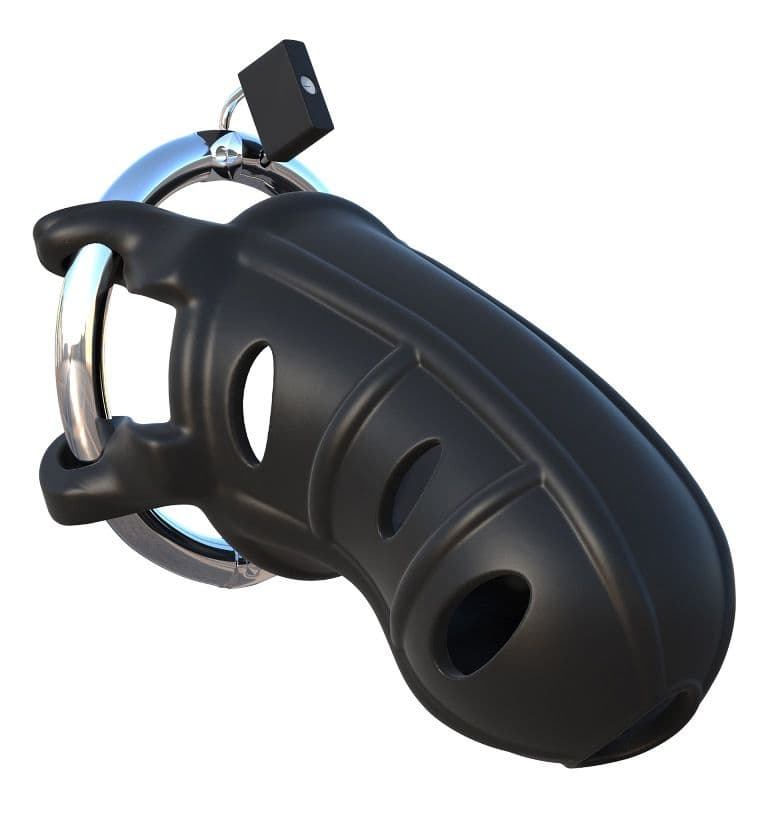 Pipedream - Hardcore 矽膠貞操鎖 - 黑色