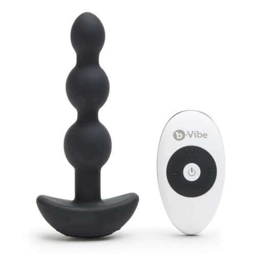 B-Vibe 雙摩打三連拉珠 - 黑色