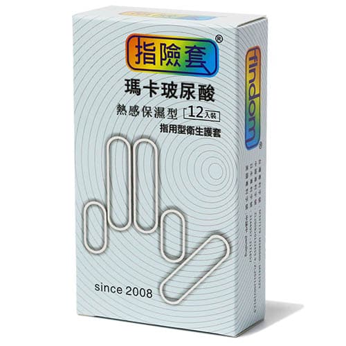 Findom 溫感潤滑乳膠手指套 一盒十二個