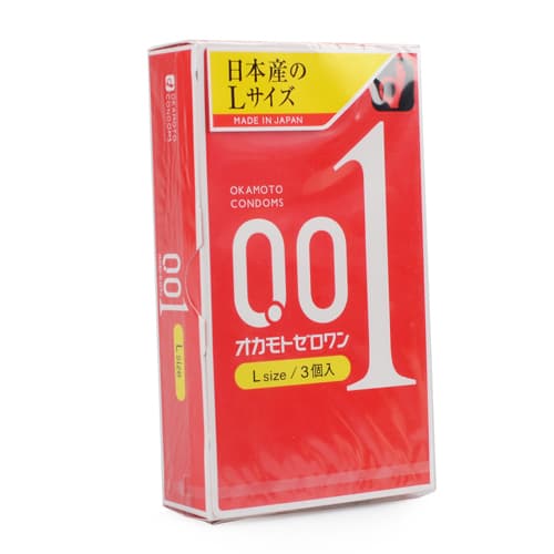 岡本 0.01 大碼 一盒三個