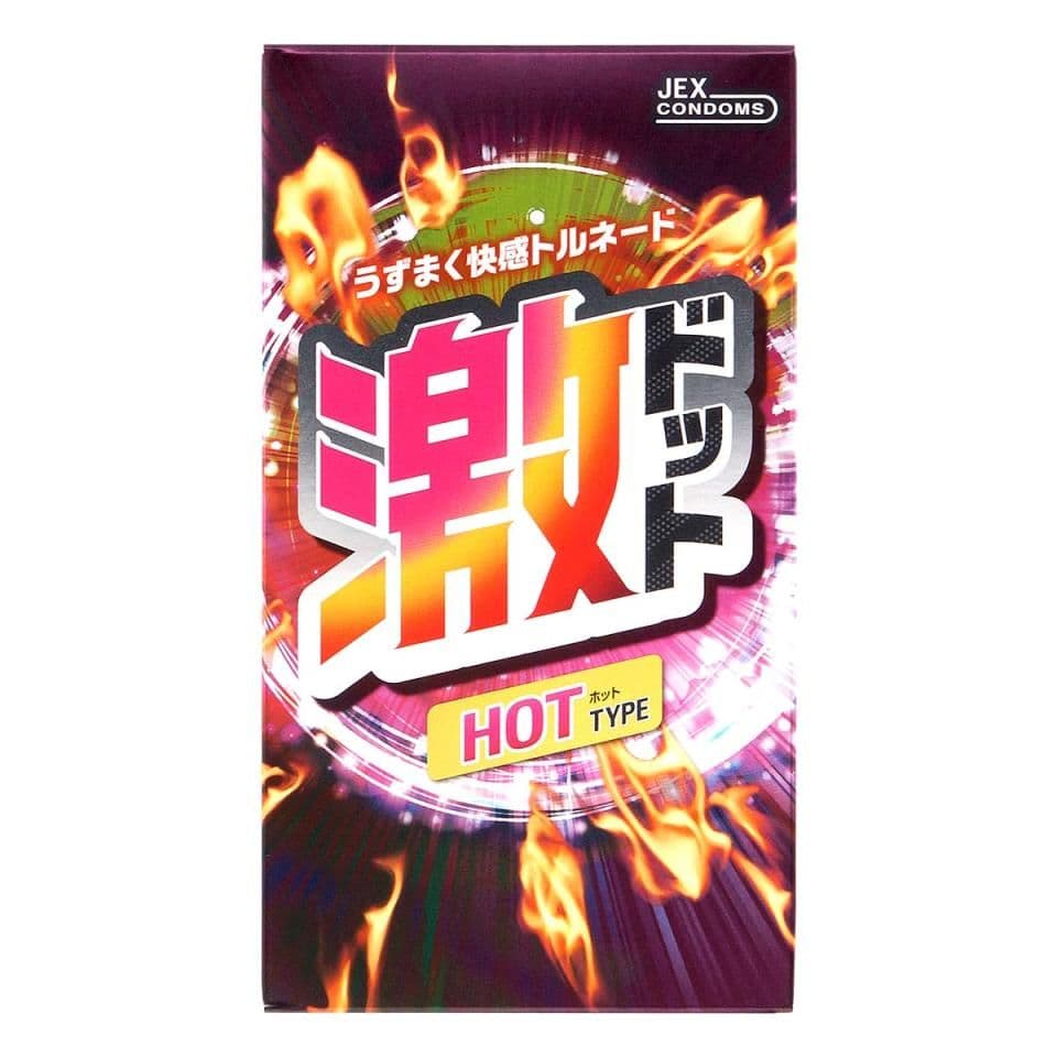 Jex - 激凸點熱感型安全套 8片裝
