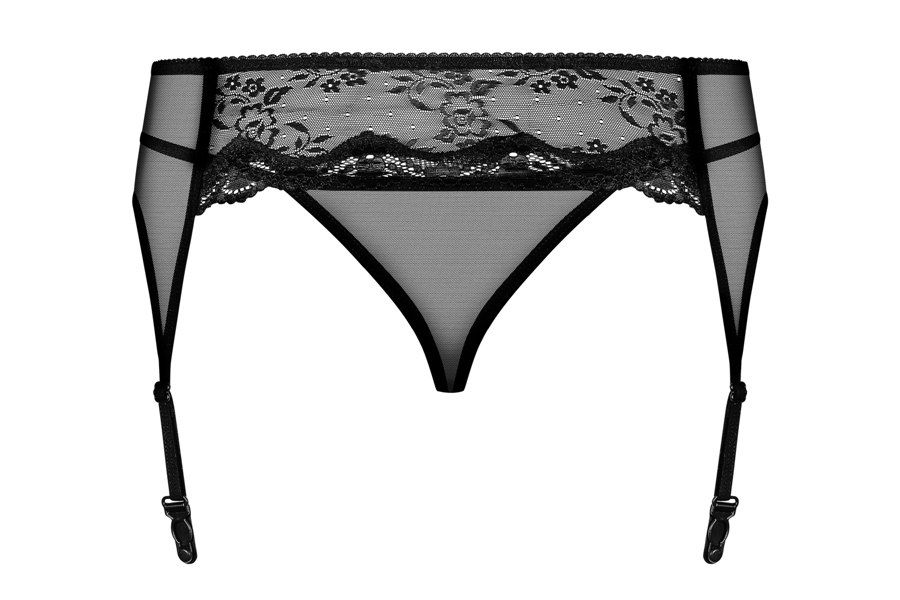 Obsessive Charms Garter Belt & Thong - View 7