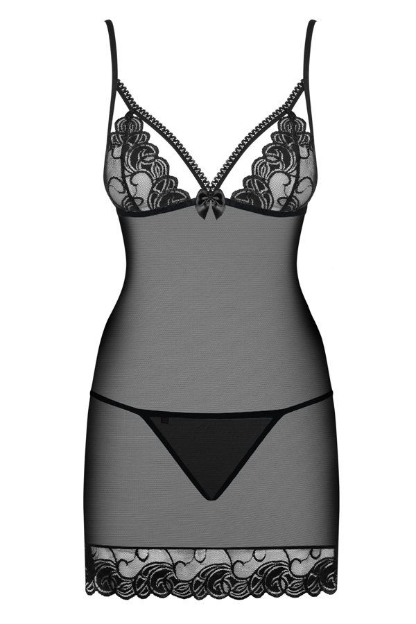Obsessive Wonderia Chemise & Thong - View 7