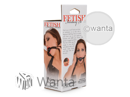 Fetish Fantasy Series Beginner's Ball Gag – Black - View 3
