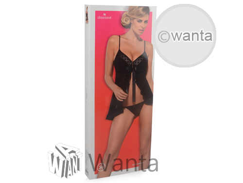 Obsessive Dotina Babydoll & Thong - View 2