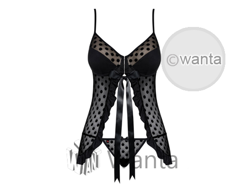 Obsessive Dotina Babydoll & Thong - View 6