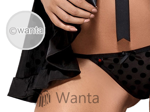 Obsessive Dotina Babydoll & Thong - View 9