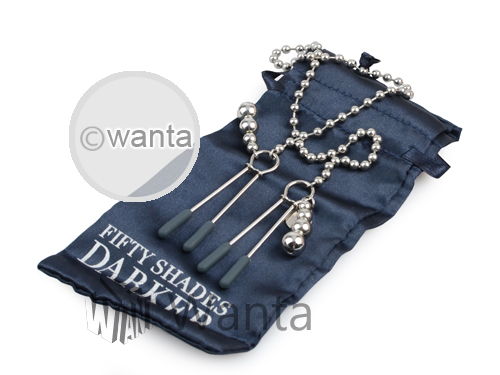Fifty Shades Darker - At My Mercy Chained Nipple Clamps - View 12