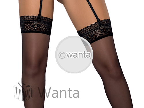 Obsessive Picantina Stockings - Black - S/M - View 4