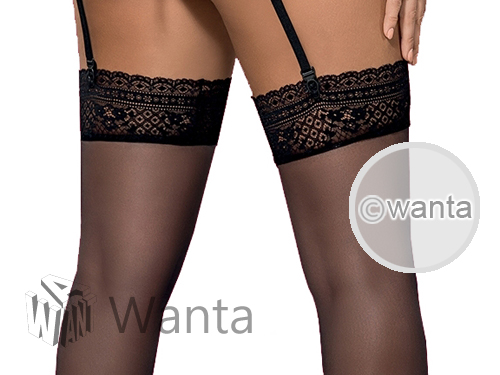 Obsessive Picantina Stockings - Black - S/M - View 5