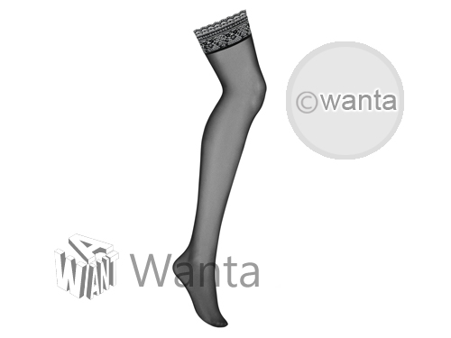Obsessive Picantina Stockings - Black - S/M - View 6