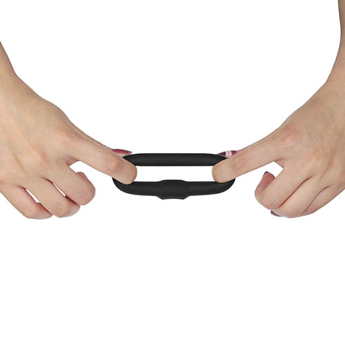 Lovetoy Ultra Soft Platinum-Cure Silicone Cock Ring - 01 - View 4