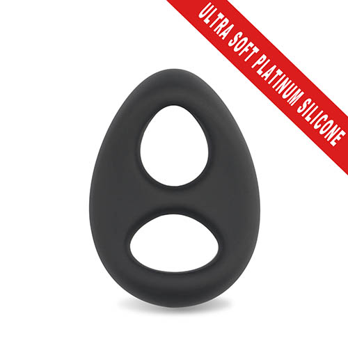 Lovetoy Ultra Soft Platinum-Cure Silicone Cock Ring - 02 - View 3
