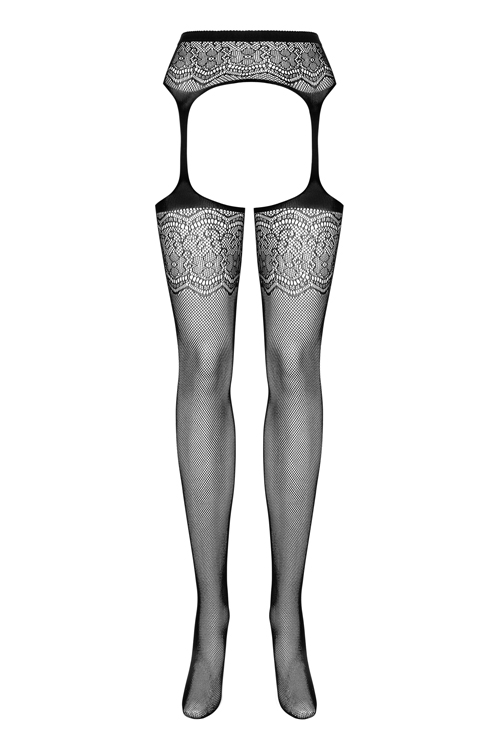 Obsessive Garter Stockings S207 - Black - Free size - View 6