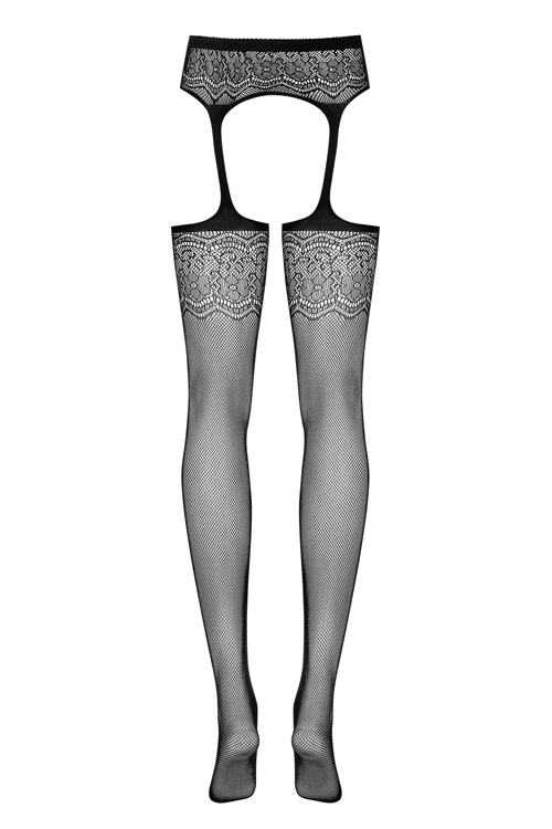 Obsessive Garter Stockings S207 - Black - Free size - View 7