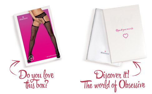 Obsessive Garter Stockings S207 - Black - Free size - View 8