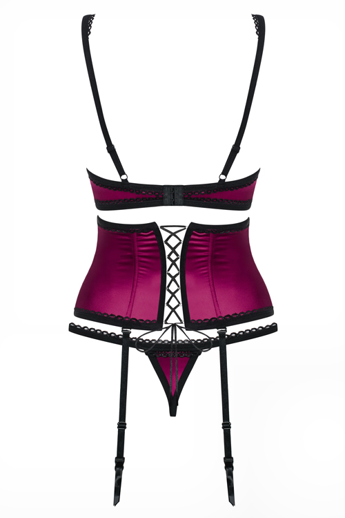 Obsessive 861-SEG-5 3PCS Set - Pink - S/M - View 7