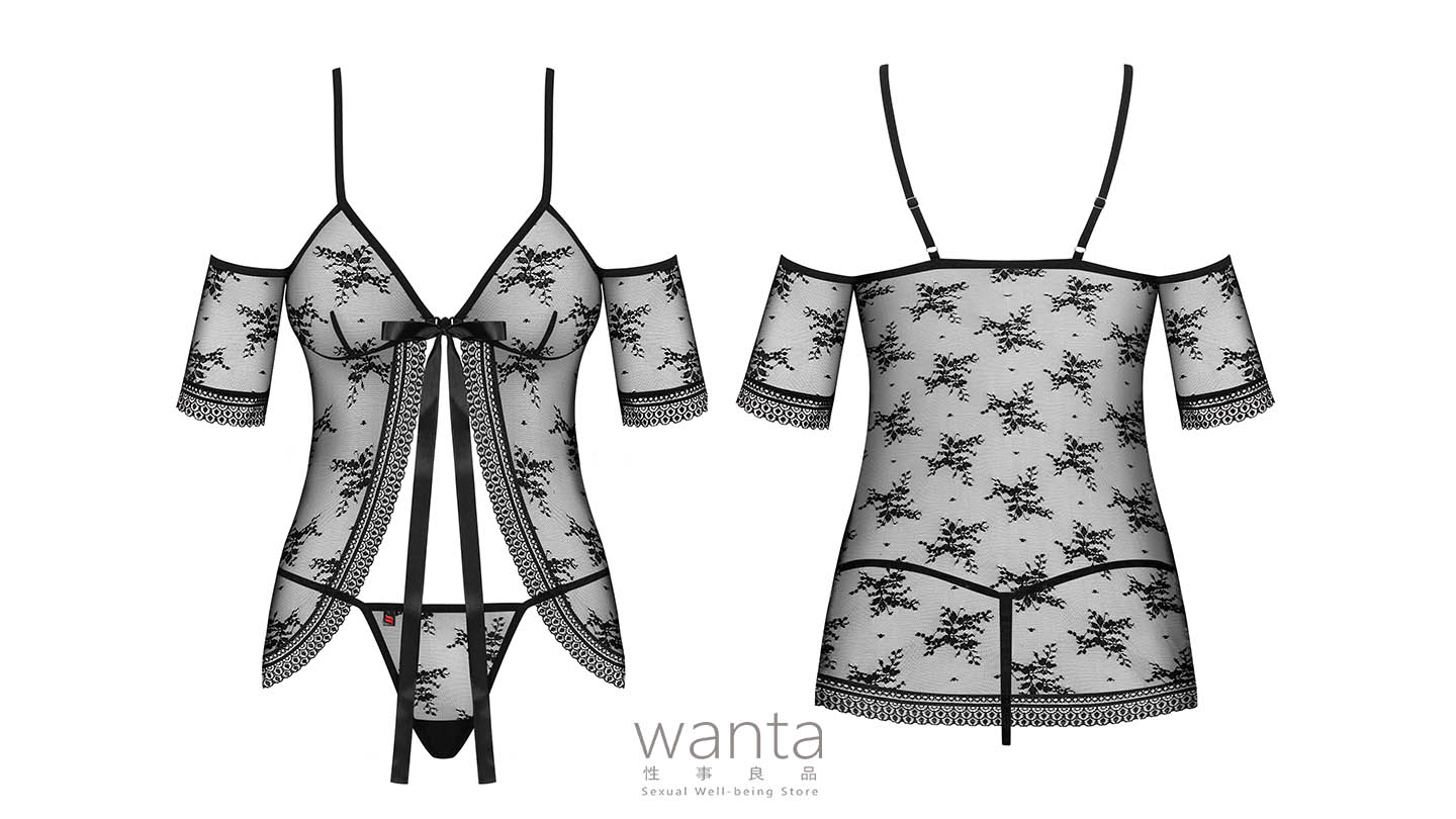Obsessive Jennifairy Babydoll - Black - S/M - View 4