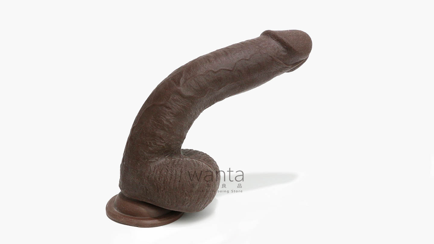 Lovetoy - Sliding Skin Dual Layer Dong - Black - 9 - View 6