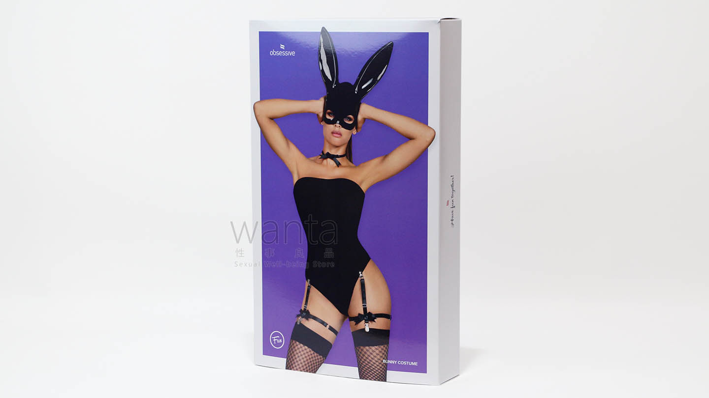 Obsessive Bunny Costume - Black - S/M - View 2