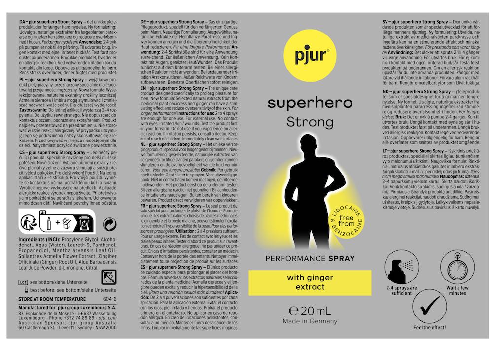 Pjur - Superhero 超級英雄活力提升加強版延時噴霧 - 20ml - View 3
