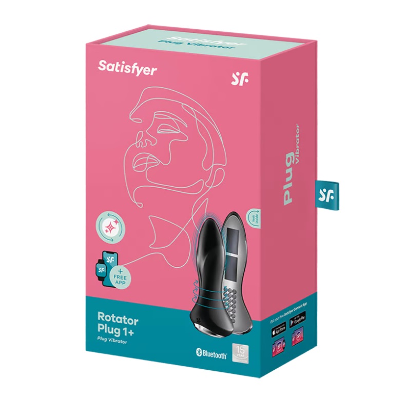 Satisfyer - APP 智能遙控 震動旋轉肛塞 1 Plus - 黑色 - View 8