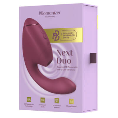 Womanizer - Next DUO 3D陰蒂吸啜及G點按摩器 - 暗粉 - View 16