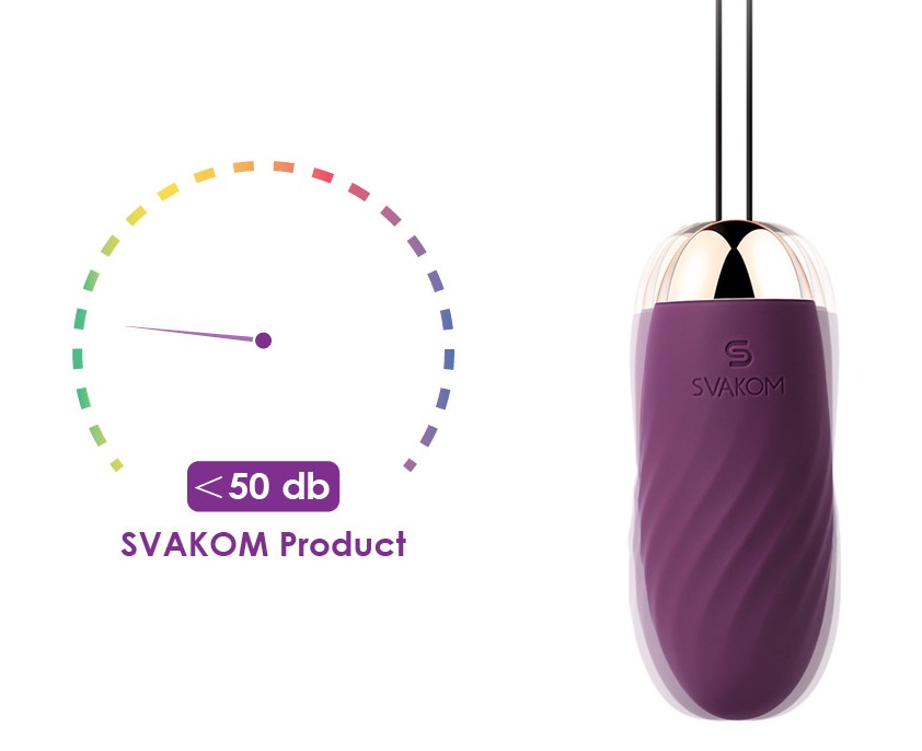 SVAKOM - Elmer Remote Control Egg Vibrator - Violet - View 5