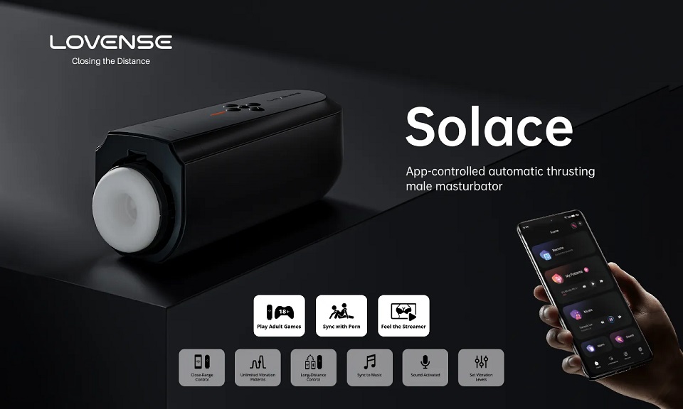 Lovense - Solace - App Controlled Automatic Masturbator - View 7