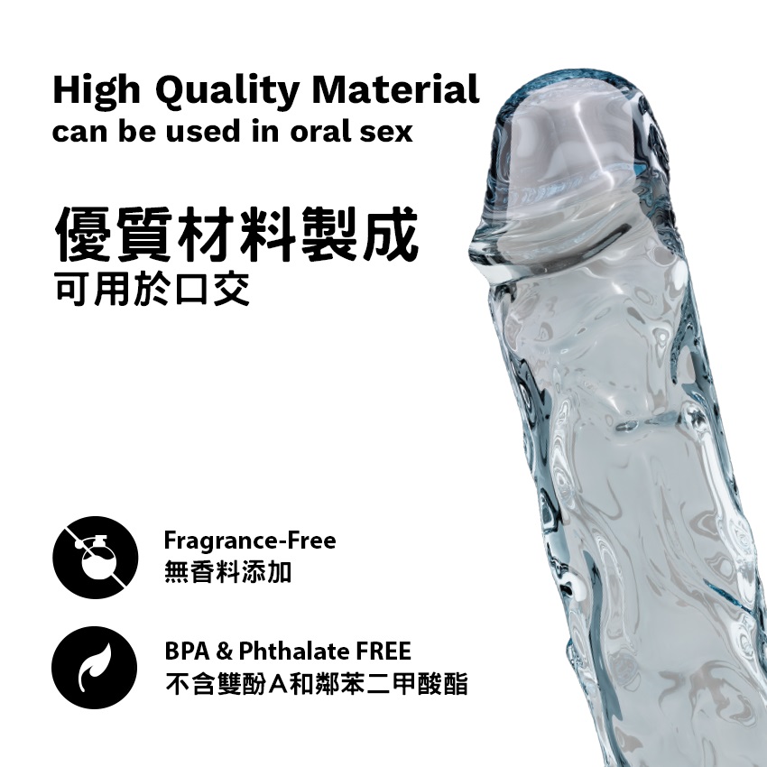 KIKO - Flexible Dildo 7.1" - Clear - View 5