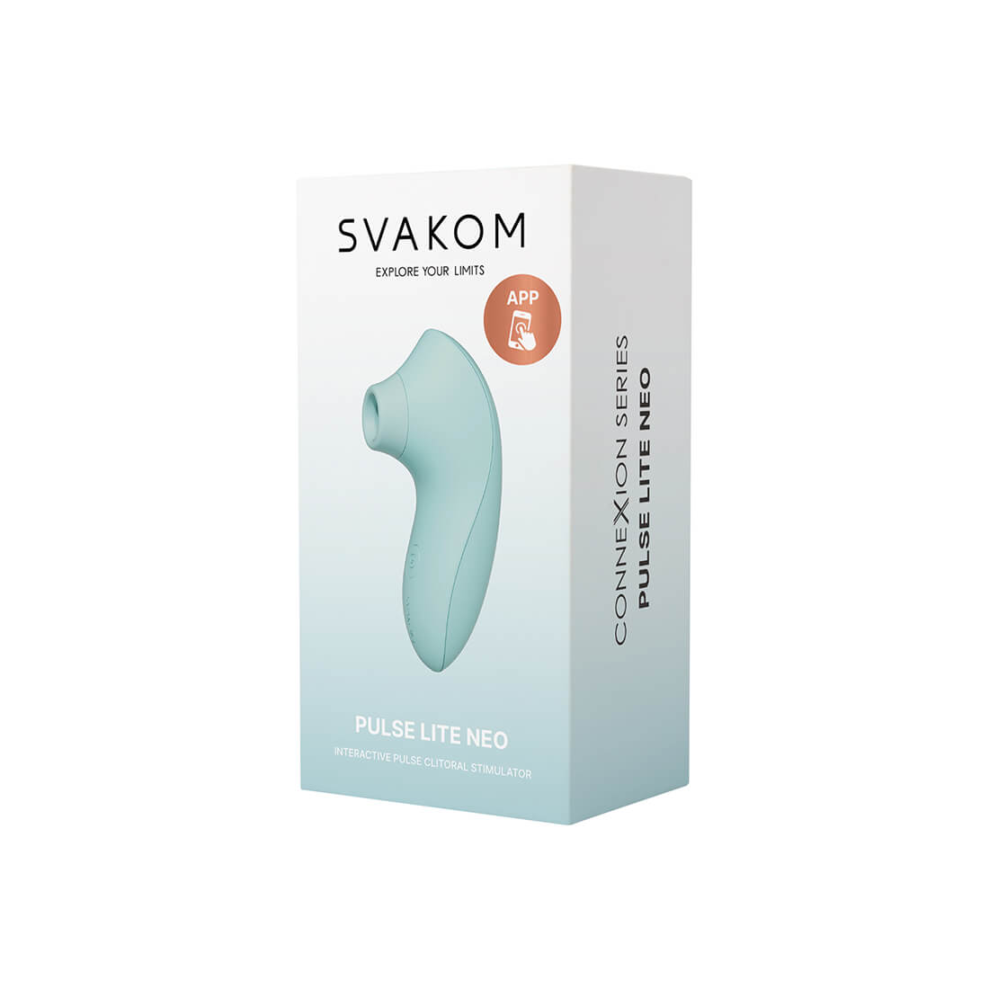 SVAKOM - Pulse Lite Neo Interactive Stimulator - Seafoam Blue - View 11