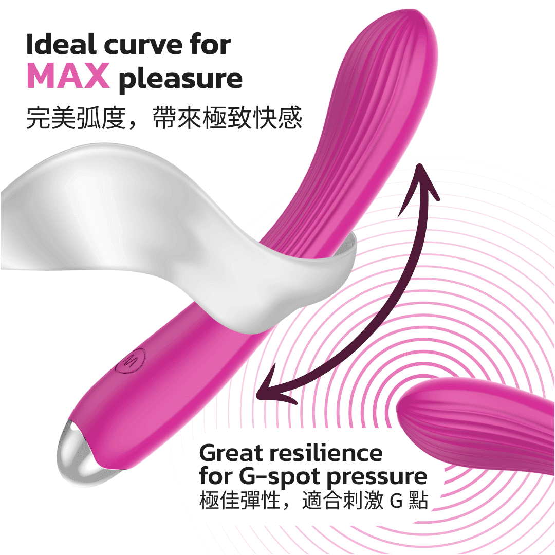 KIKO - G-Force Powerful G-Spot Vibrator - Rose Red - View 3