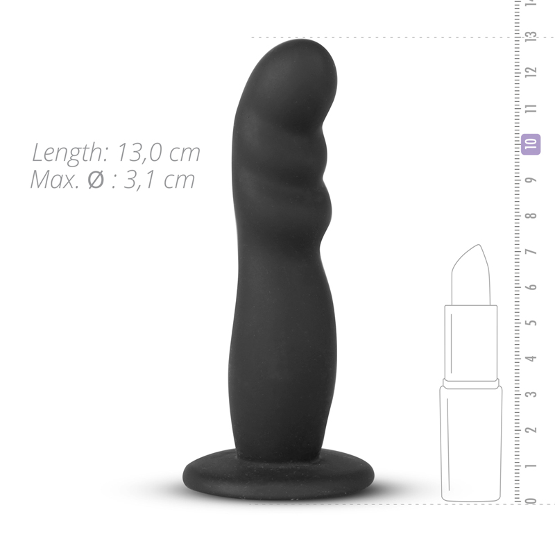 Easytoys - Realistic Strap-On - Black - View 4