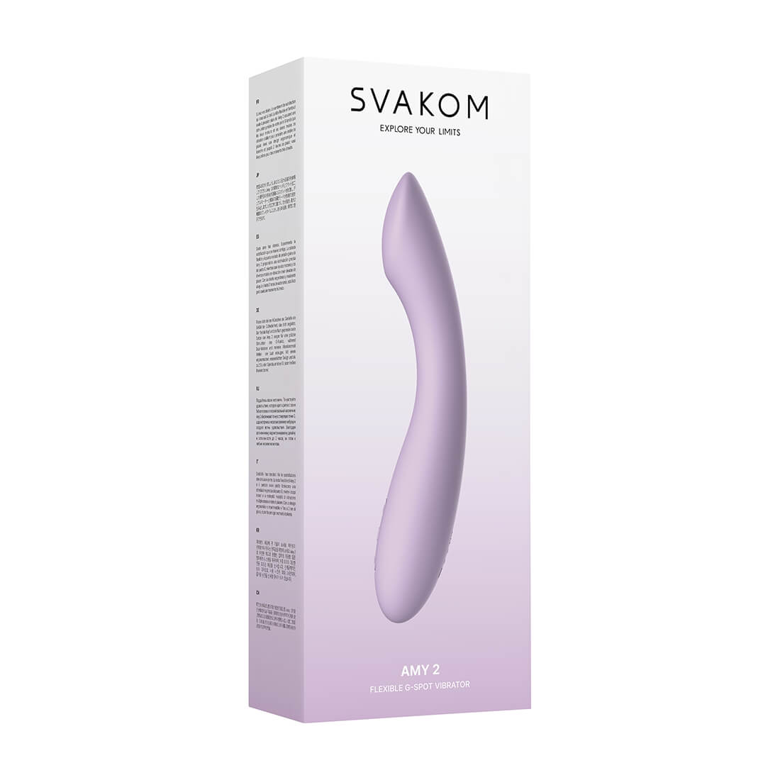 SVAKOM - Amy 2 Flexible G-spot Vibrator - Pastel Lilac - View 12