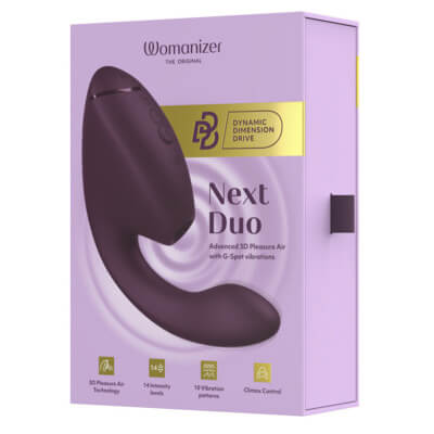 Womanizer - Next DUO 3D陰蒂吸啜及G點按摩器 - 暗紫色 - View 16