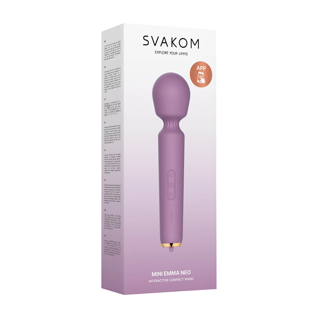 SVAKOM - Mini Emma Neo APP智能遙控&互動迷你按摩棒 - 浪漫粉紫 - View 7