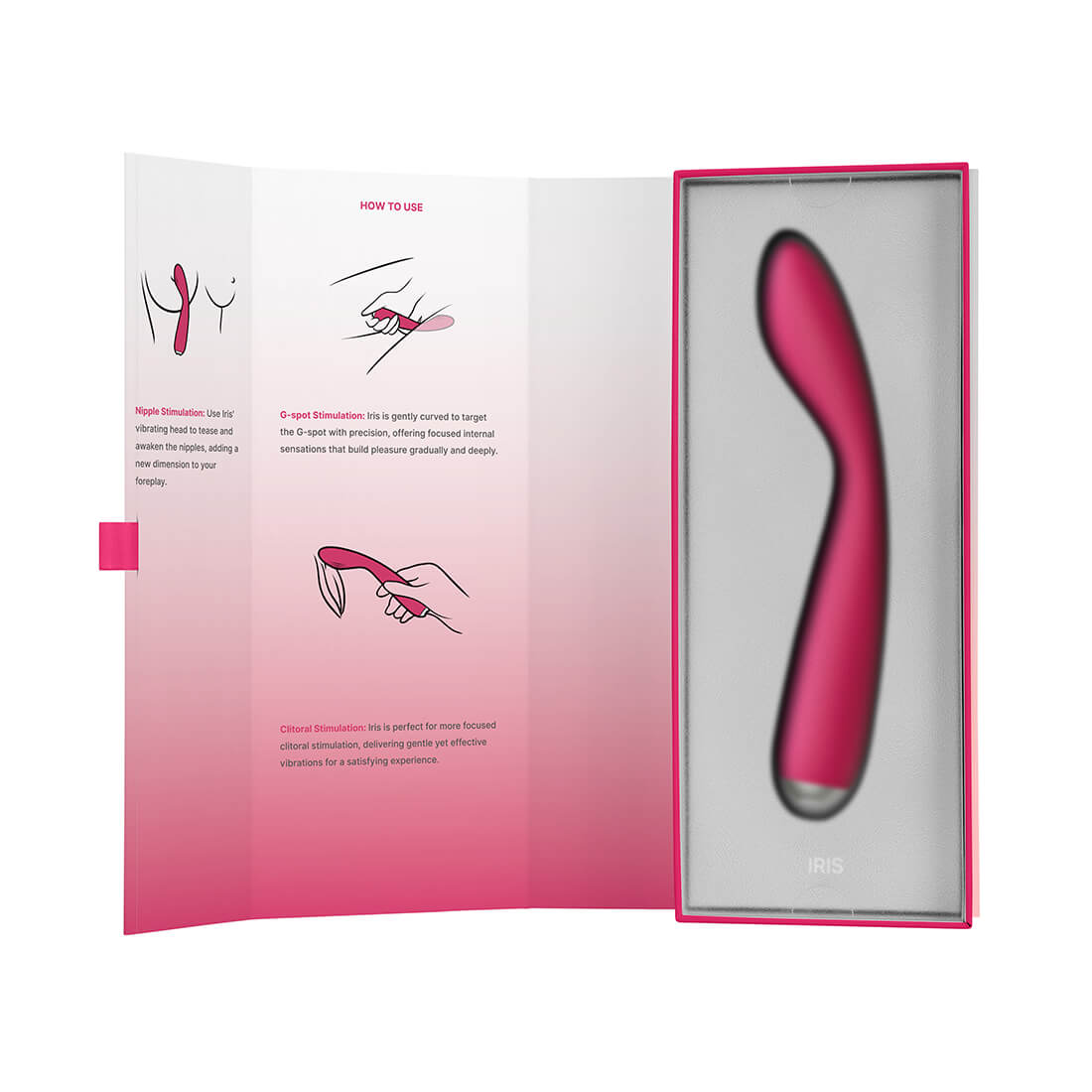 SVAKOM - Iris G-spot Vibrator - Plum Red - View 15