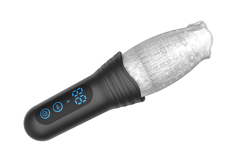 Secwell - Thrusting Vibro Masturbator - Black - View 10