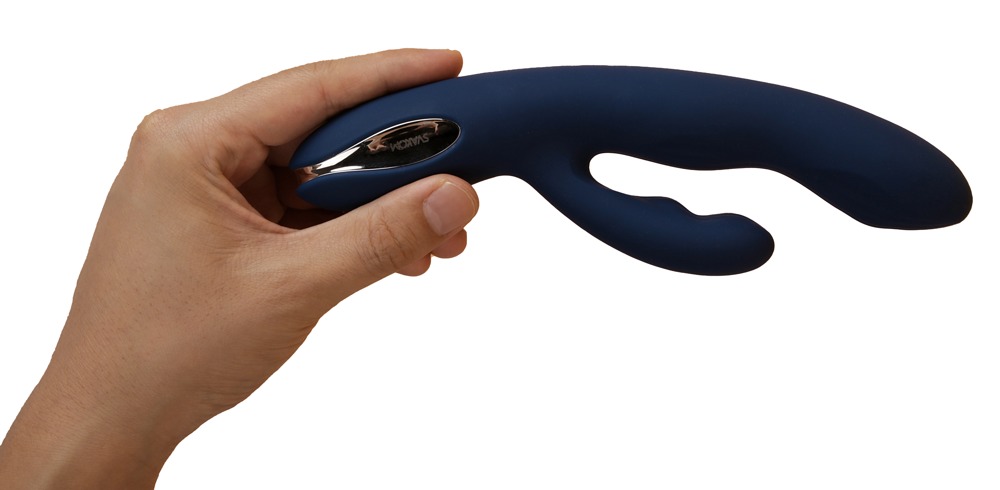 SVAKOM - Aylin Rabbit Vibrator - Dark Blue - View 2