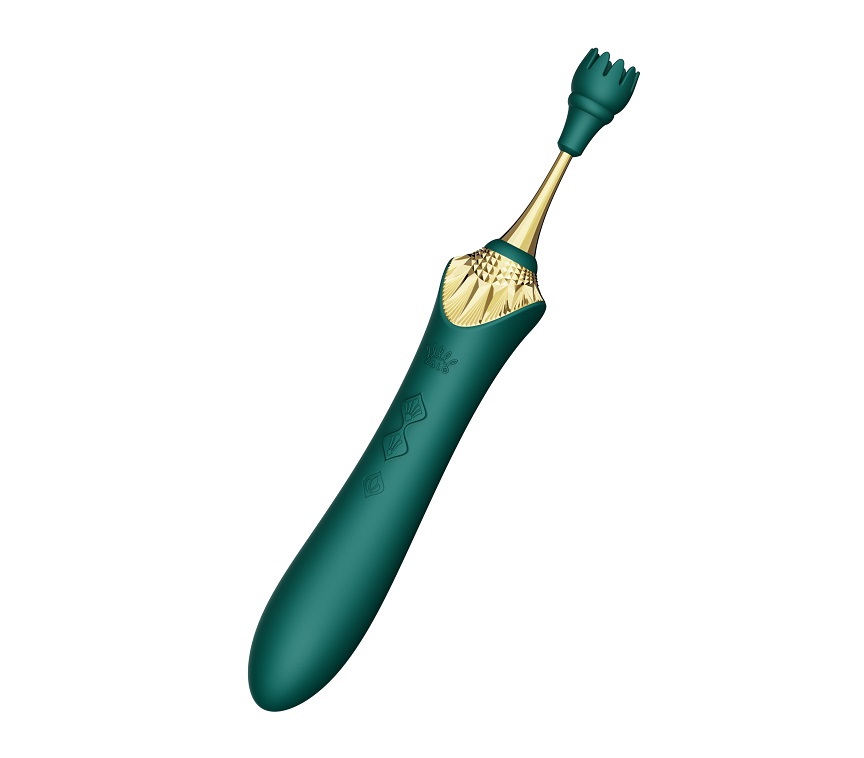 Zalo - Bess 2 Heating Dual Vibrator - Turquoise Green - View 5