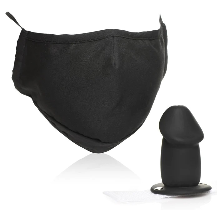 Master Series - Dildo Face Mask - Black - View 3