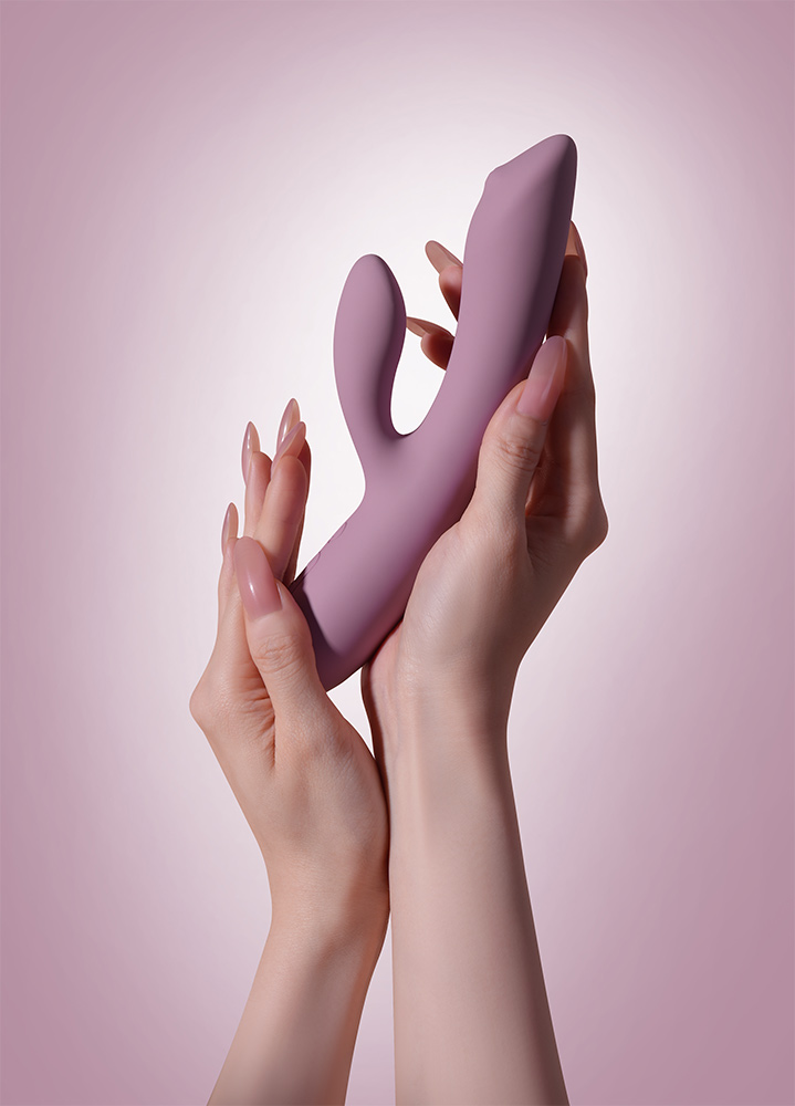 SVAKOM - Trysta Neo Interactive Rabbit Vibrator - Romantic Rose - View 2