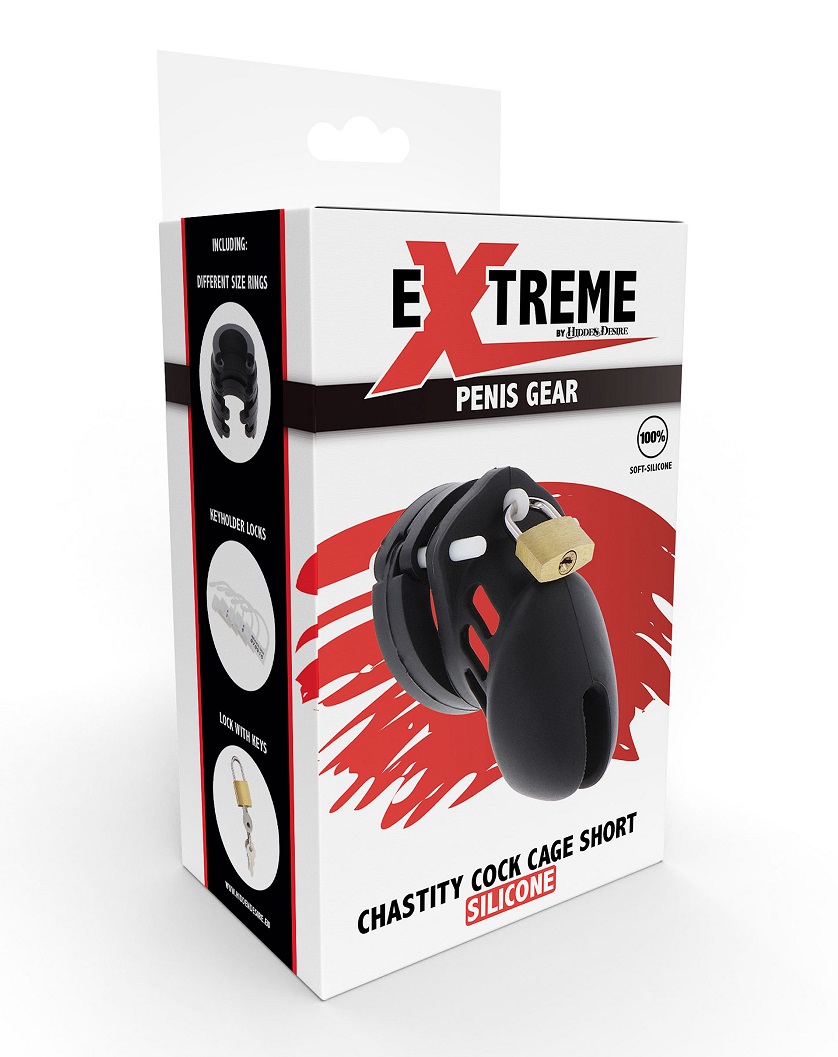Hidden Desire - Extreme Chastity Cock Cage S - Black - View 5