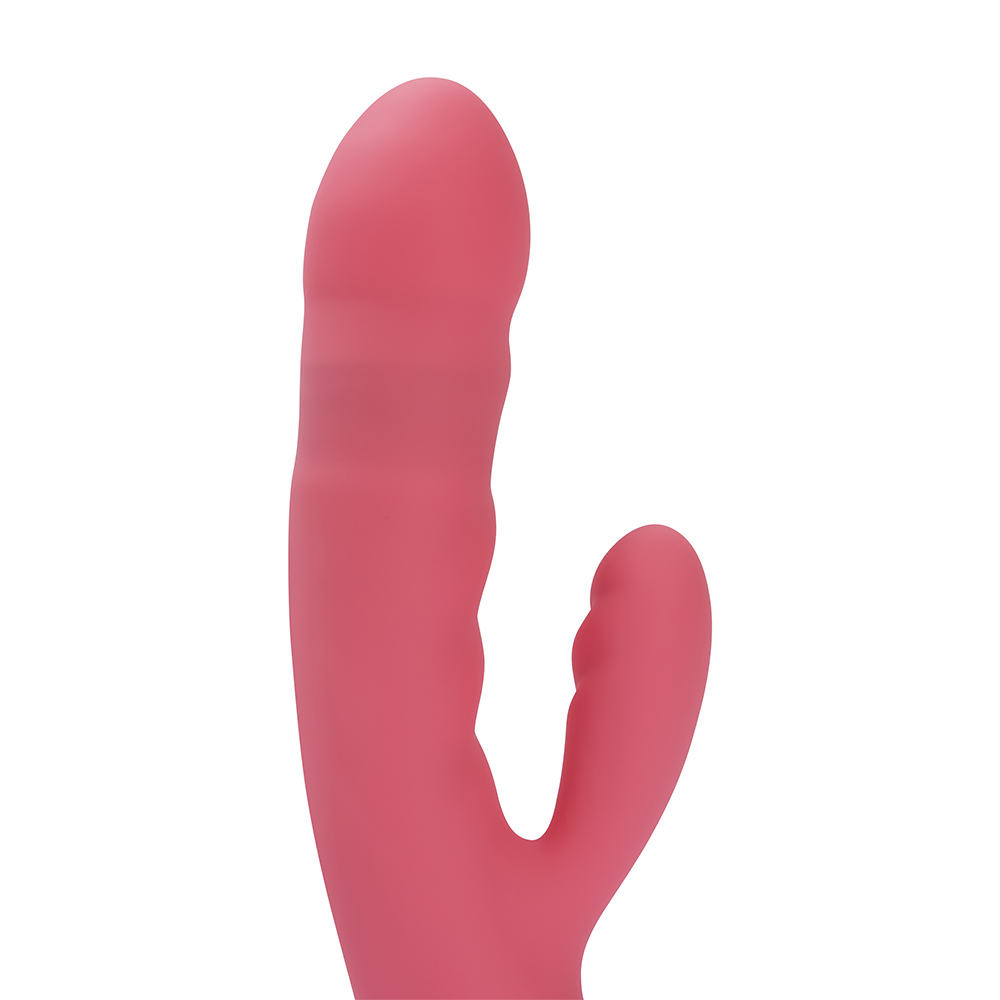 SVAKOM - Avery Thrusting Rabbit Vibrator - Strawberry Pink - View 6