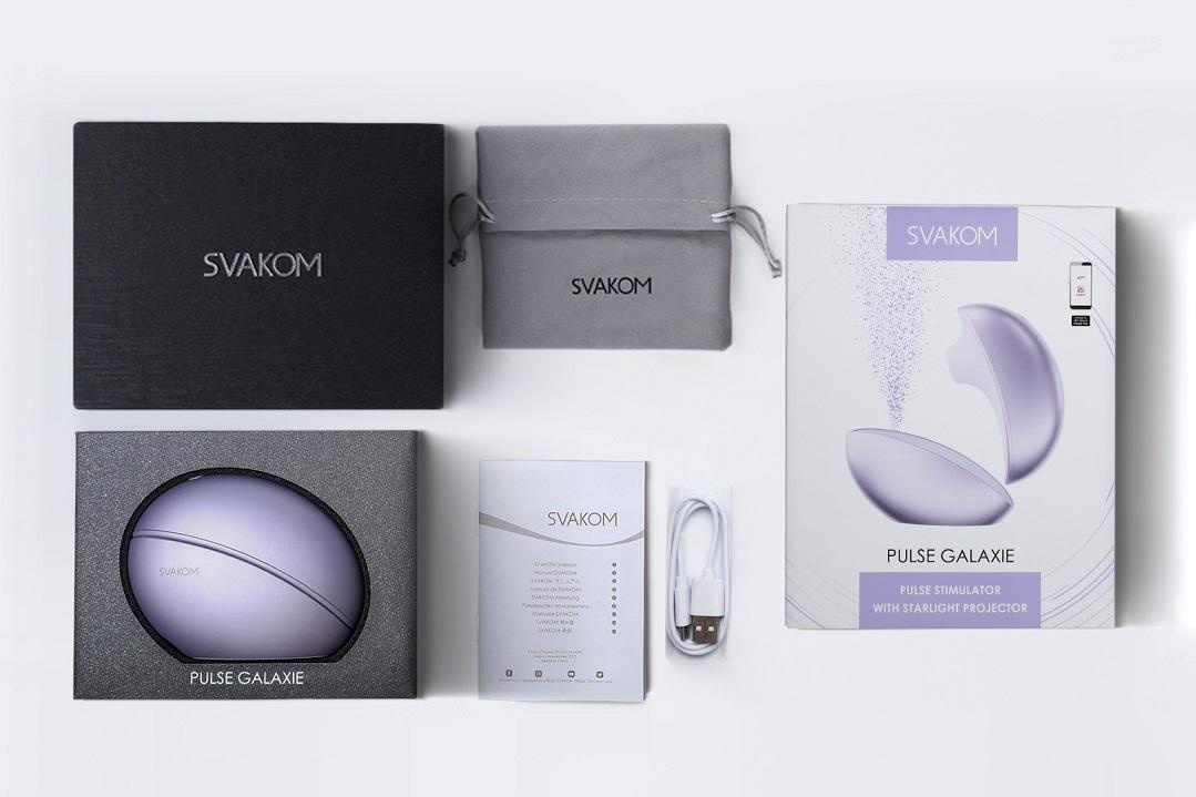 SVAKOM - Pulse Galaxie APP Stimulator w Projector - Metal Lilac - View 19