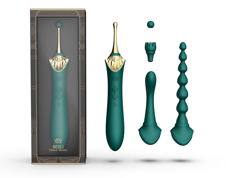 Zalo - Bess 2 Heating Dual Vibrator - Turquoise Green - View 16