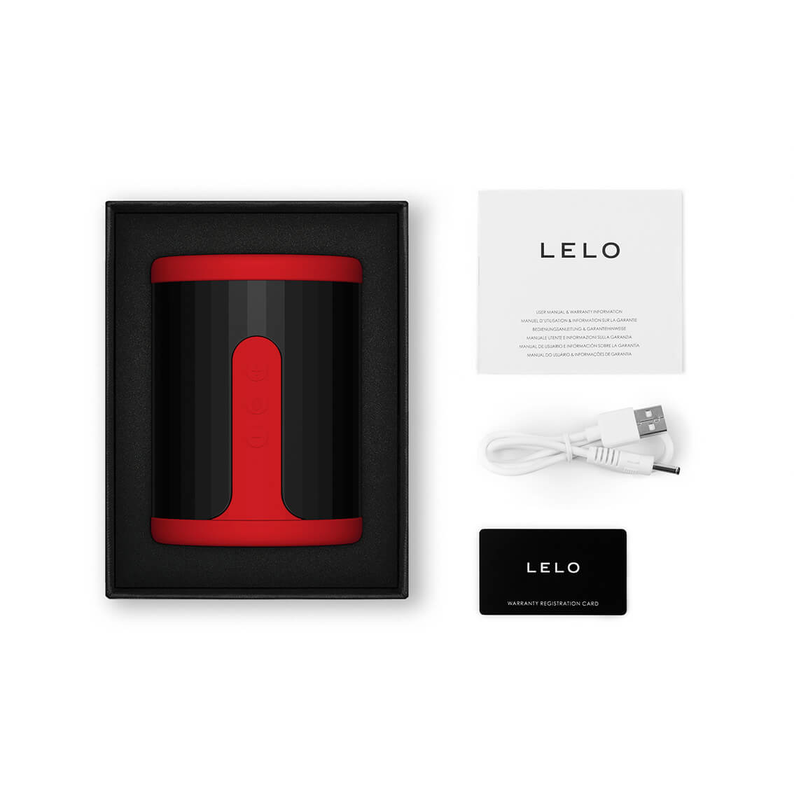 Lelo - F2S AI 耐力鍛鍊電動自慰器 - 紅色 - View 8